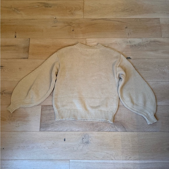 Princess Polly Harmony Balloon Sleeve Knit Sweater Beige / Size S/M - Picture 8 of 8